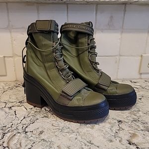 Converse Gr82 Olive Green Leather  Boots size 8